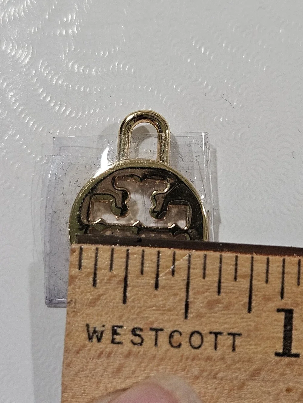 Tory Burch Logo Padlock Charm
